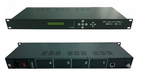 ClearView HD4111 Quad HD MPEG4 DVBT Modulator 4RF Carriers Out